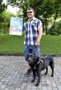 David Casinos y Ximena, padrinos de la 2ª Can-rrera de Valencia - presentación en Bioparc